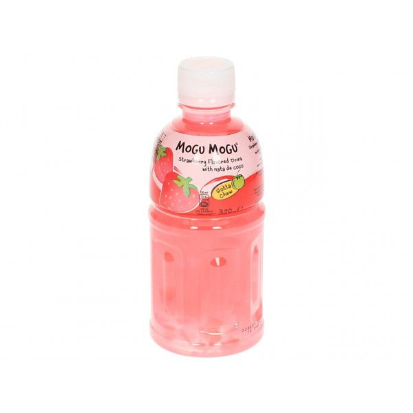 Mogu Mogu Erdbeer Getränk mit Nata de Coco 320 ML Preis zuzügl. 0,25 Euro EINWEGPFAND