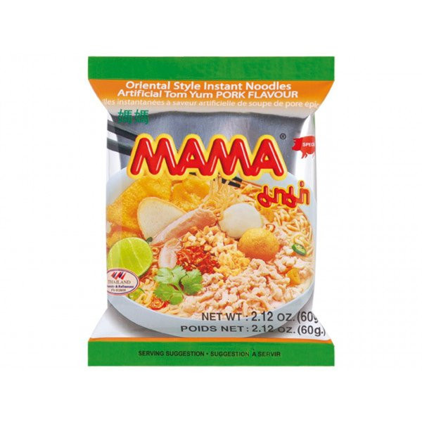 MAMA Instant Tom Yum Schweinefleisch Nudeln 60 gr.