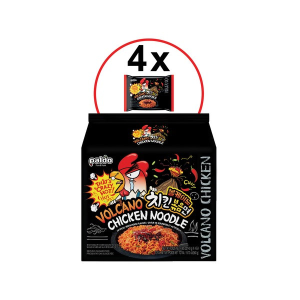 Instant Volcano Chicken Nudeln 4x140 gr.