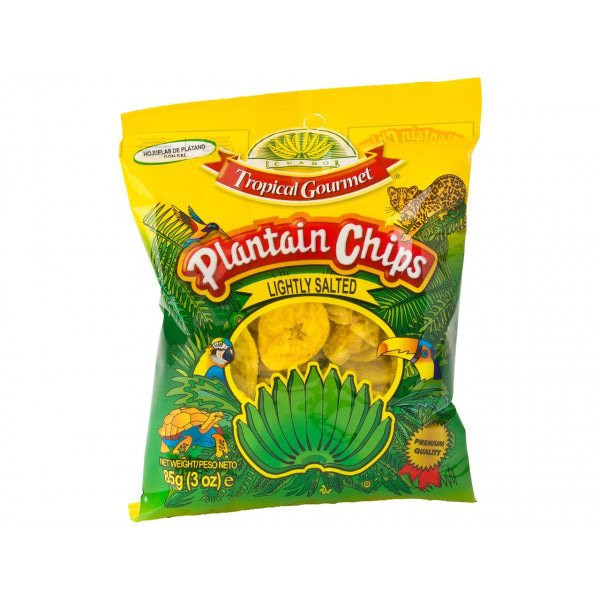 Tropical Gourmet Gesalzen Bananenchips (Plantain) 85 G