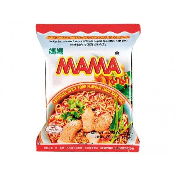 Mama Instant Nudeln Moo Nam Tok 55 G