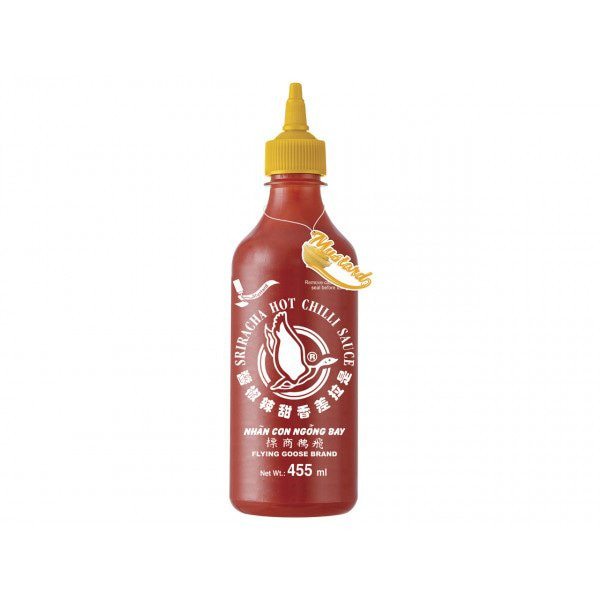 Flying Goose Sriracha Chilisauce mit Senf, 455 ML