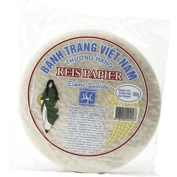 HS Vietnamesisches Reispapier ø 22 cm - 500 g