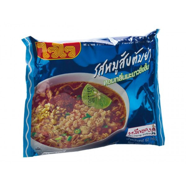 Wai Wai Inst. Nudeln Tom Yum Schweinehackfleisch 60 G