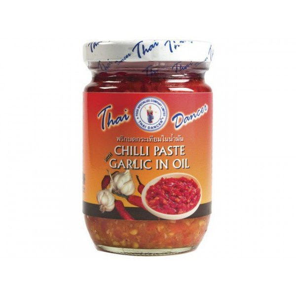 Thai Dancer Chilipaste&Knoblauch in Öl 227g