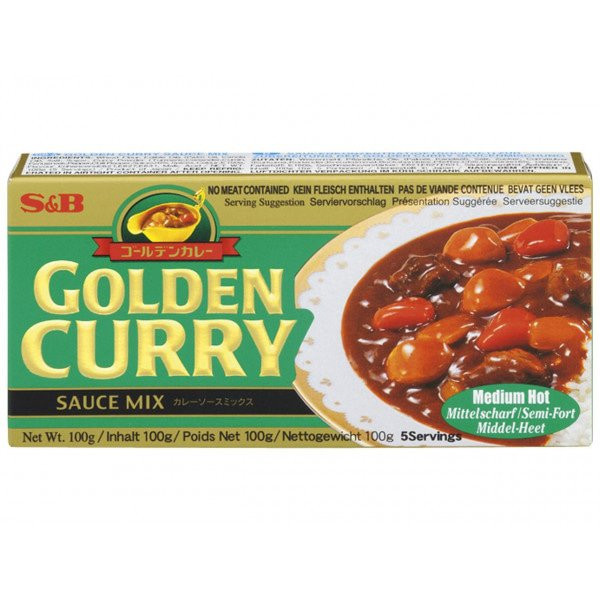 S & B Würzpaste für Curry (Mittelscharf) 92 G