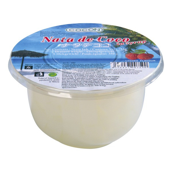 Cocon Nata de Coco in Sirup Litschigeschmack, 775 G