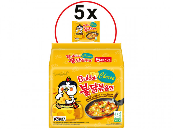 Samyang Hot Chicken Ramen Cheese, 140 g