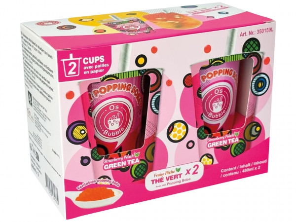 Getr. Popp. Boba Erdbeere / Pfirsich 2 x 480 ml