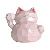 Glückskatze 10cm (Rosa), 1 PC/ST