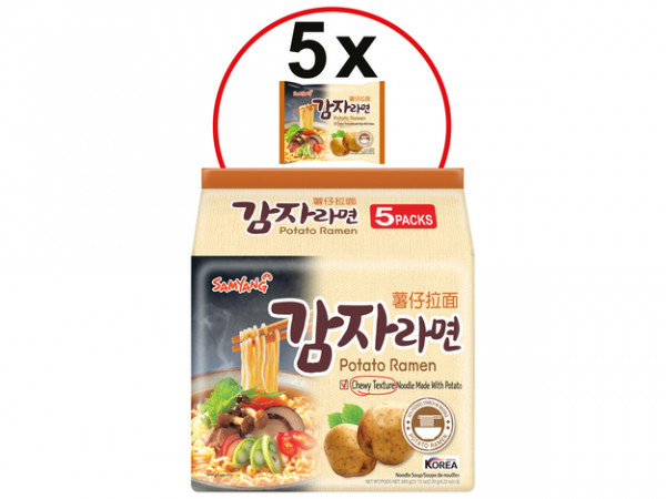 Samyang Instant-Kartoffel-Ramen (5er-Pack) 120 g