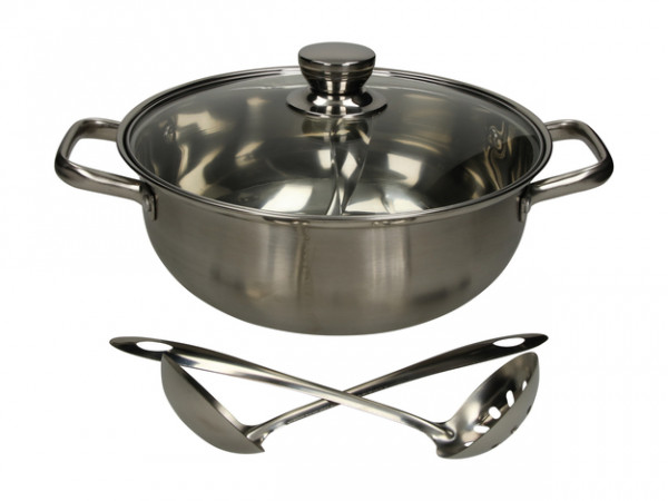 Charms Hot Pot (28 cm) 2 Fächer mit glasdeckel