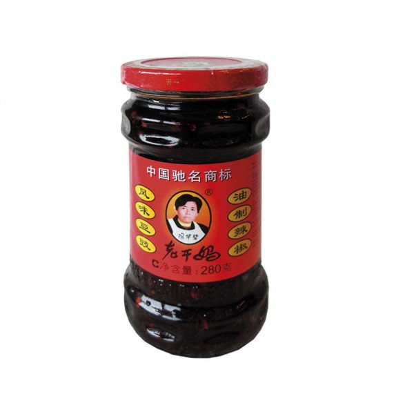 Lao Gan Ma Chili-Öl mit Schwarzen Bohnen, 280 G